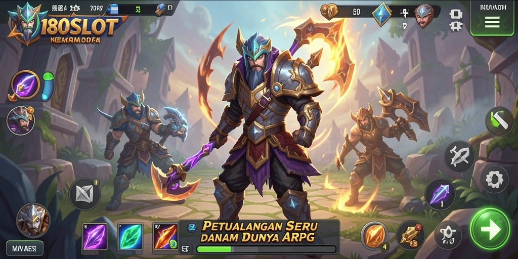 Tampilan gameplay <strong>180SLOT</strong> yang penuh aksi dan petualangan ARPG.