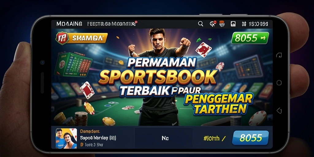 Tampilan menarik dari aplikasi Sportsbook 8055 dengan opsi taruhan.
