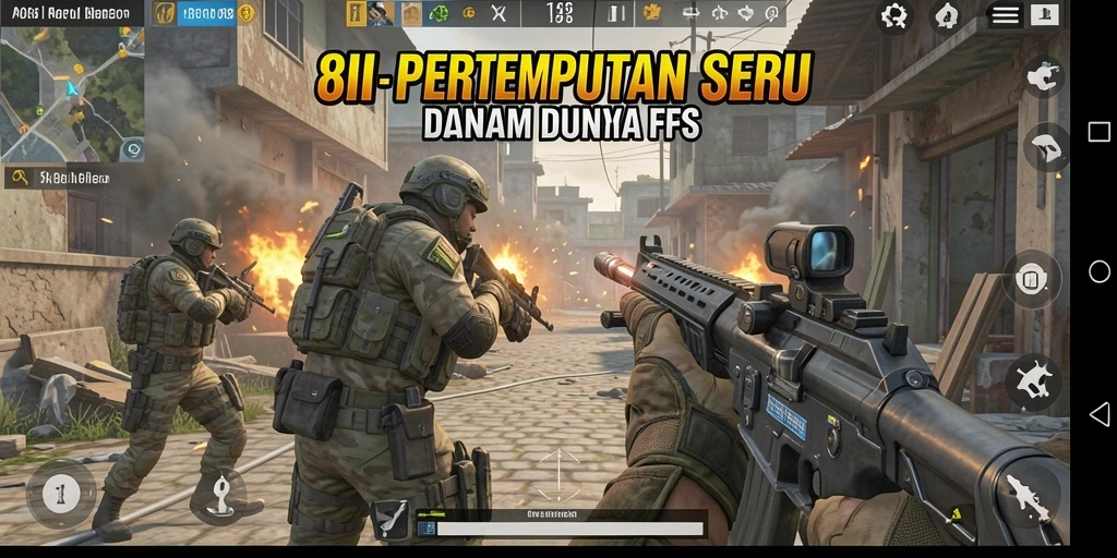 Screenshot gameplay 8II menunjukkan aksi tembak-menembak yang mendebarkan.