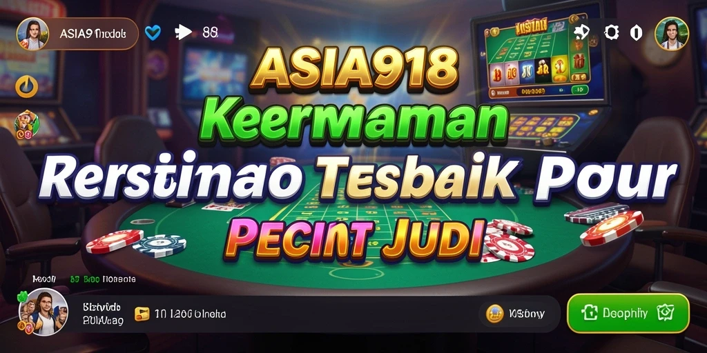 Tampilan gameplay ASIA918 yang menarik dengan berbagai permainan kasino.
