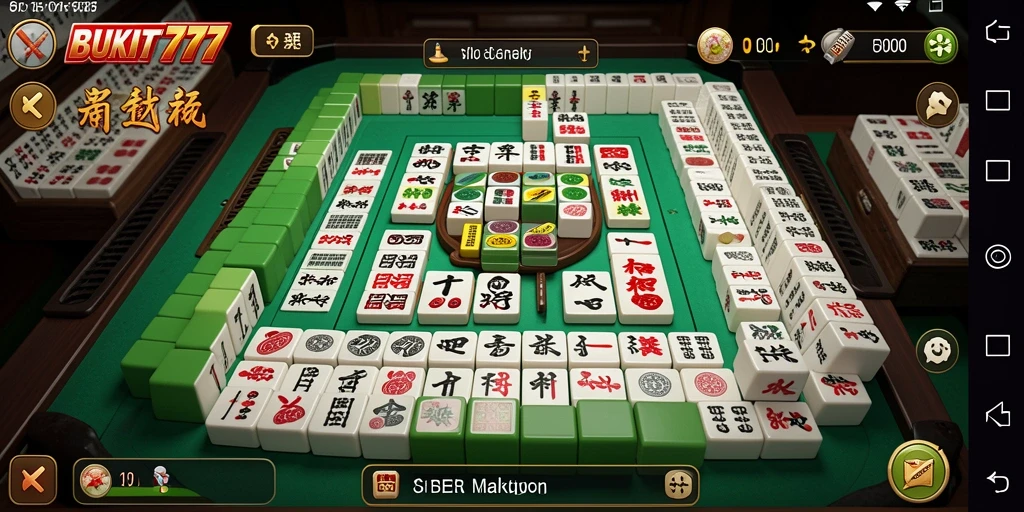 Tampilan gameplay menarik BUKIT777 dengan tantangan Mahjong seru.