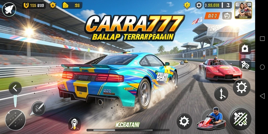 Tampilan mendebarkan dari gameplay balap di CAKRA777 yang penuh aksi.