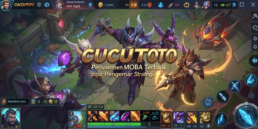Screenshot gameplay CUCUTOTO yang menampilkan pertempuran tim yang epik.