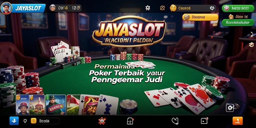 Gameplay mendebarkan di JAYASLOT dengan suasana Poker yang menegangkan.