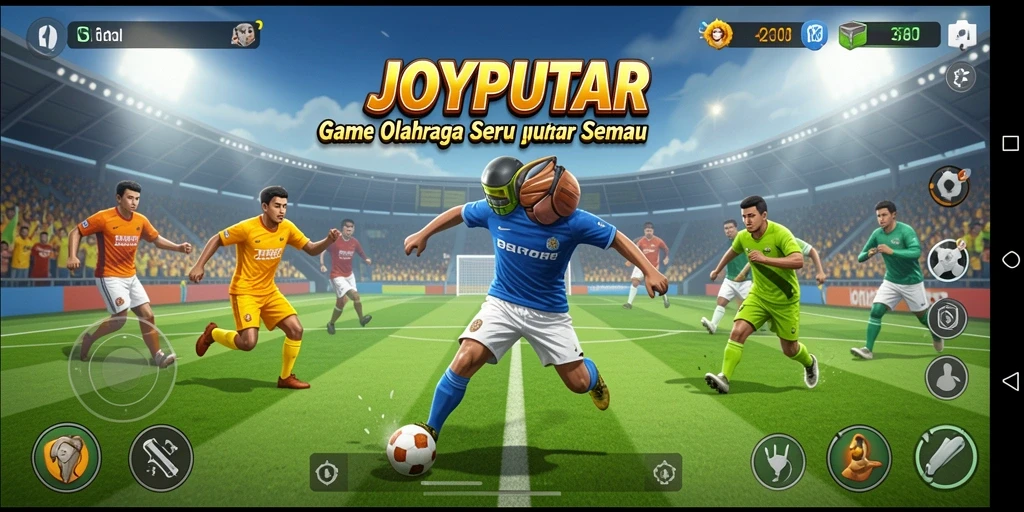 Tampilan gameplay dinamis dan seru dari JOYPUTAR.