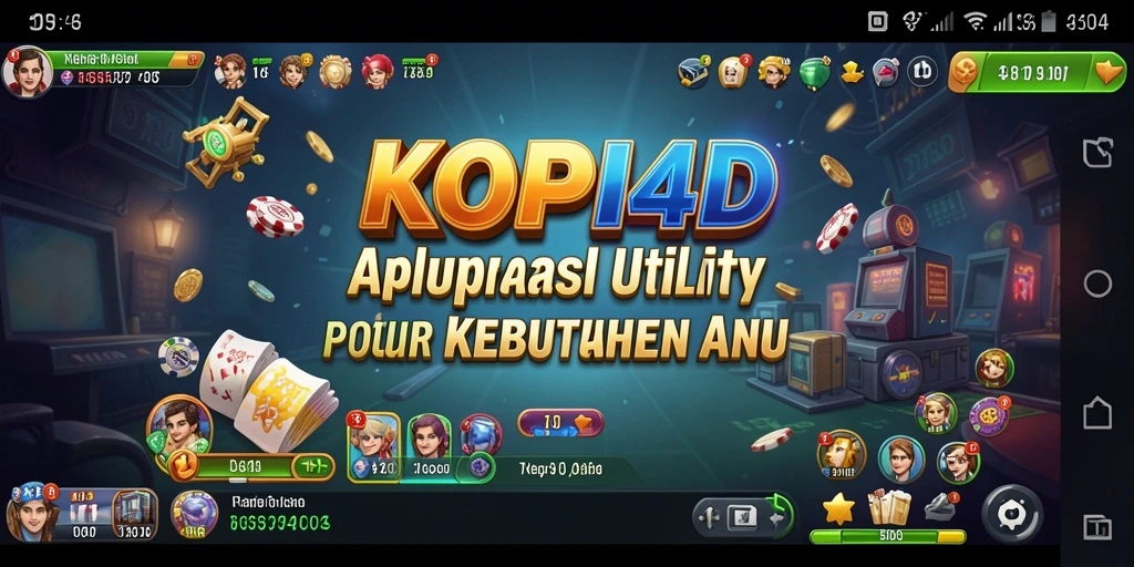 Tampilan utama KOPI4D yang modern dan fungsional.