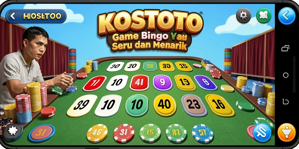 Gameplay KOSTOTO yang seru menantang pemain Bingo.