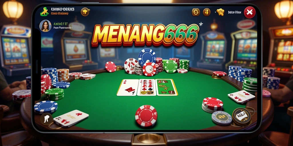 Tampilan menarik dari gameplay Poker di MENANG666.