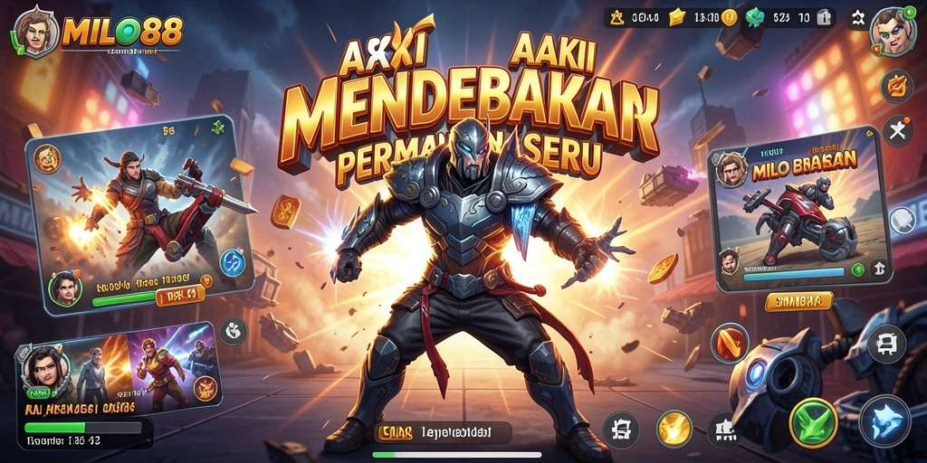 Tangkapan layar utama menunjukkan aksi seru dalam gameplay MILO88.