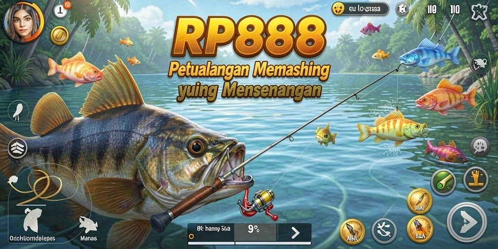 Tangkapan ikan yang besar dan grafis memancing yang menakjubkan.