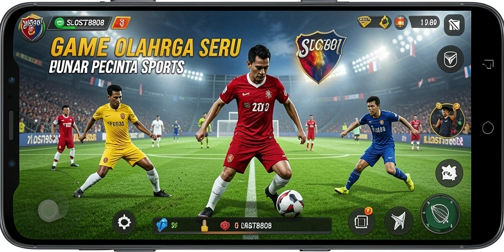 Tampilan gameplay SLOST8808 yang menampilkan aksi penuh olahraga.