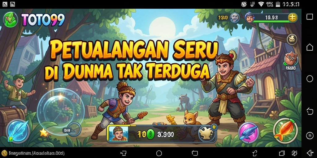 Tampilan gameplay TOTO99 dengan aksi petualangan yang mendebarkan.