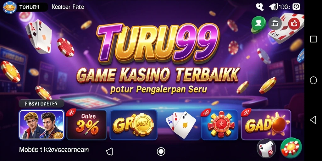 Screenshot TURU99 menampilkan gameplay Kasino yang seru.