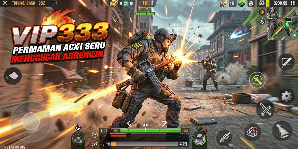 Screenshot gameplay VIP333 yang menampilkan aksi seru dalam pertempuran.