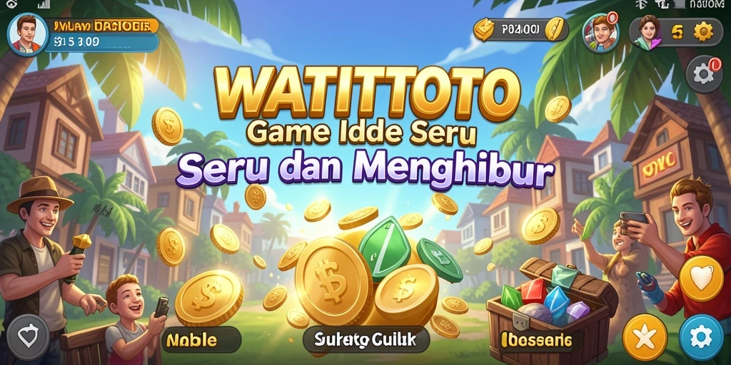 Tangkapan layar gameplay WATITOTO yang menampilkan aksi Idle yang seru.