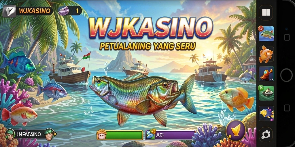 Tampilan gameplay WJKASINO dengan pengalaman memancing yang realistis.